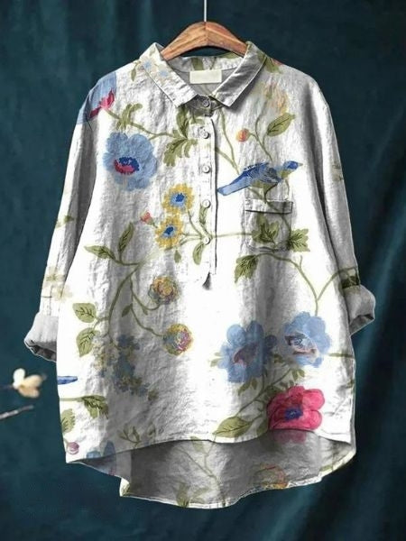 Lila™ - Bluse mit Blumendruck