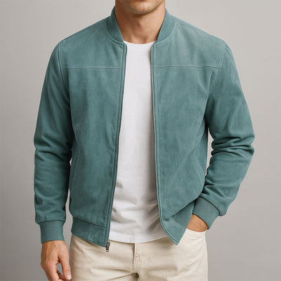 Klassisch Urbaner Suede-Jacke