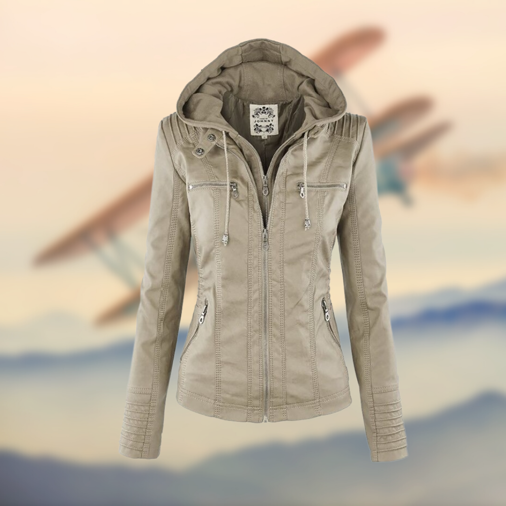 Lina™ | Handgefertigte italienische Lederjacke