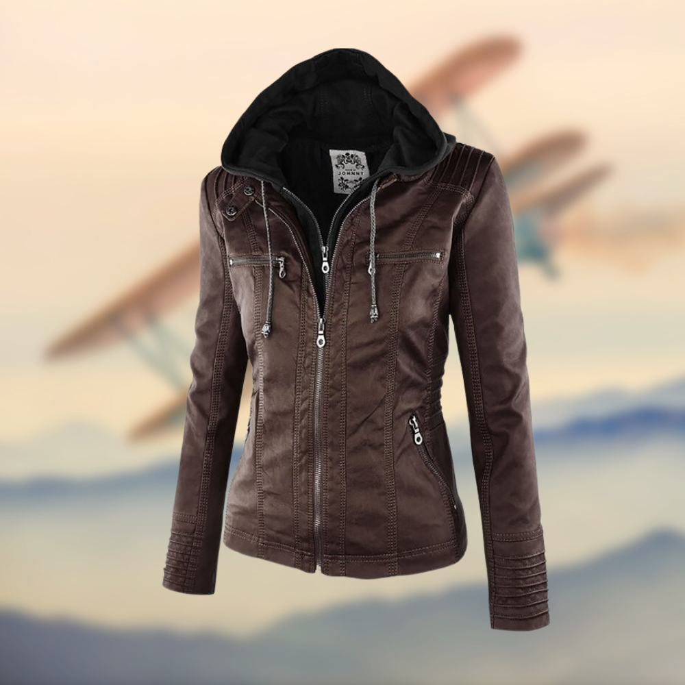 Lina™ | Handgefertigte italienische Lederjacke