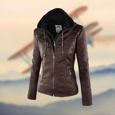 Lina™ | Handgefertigte italienische Lederjacke