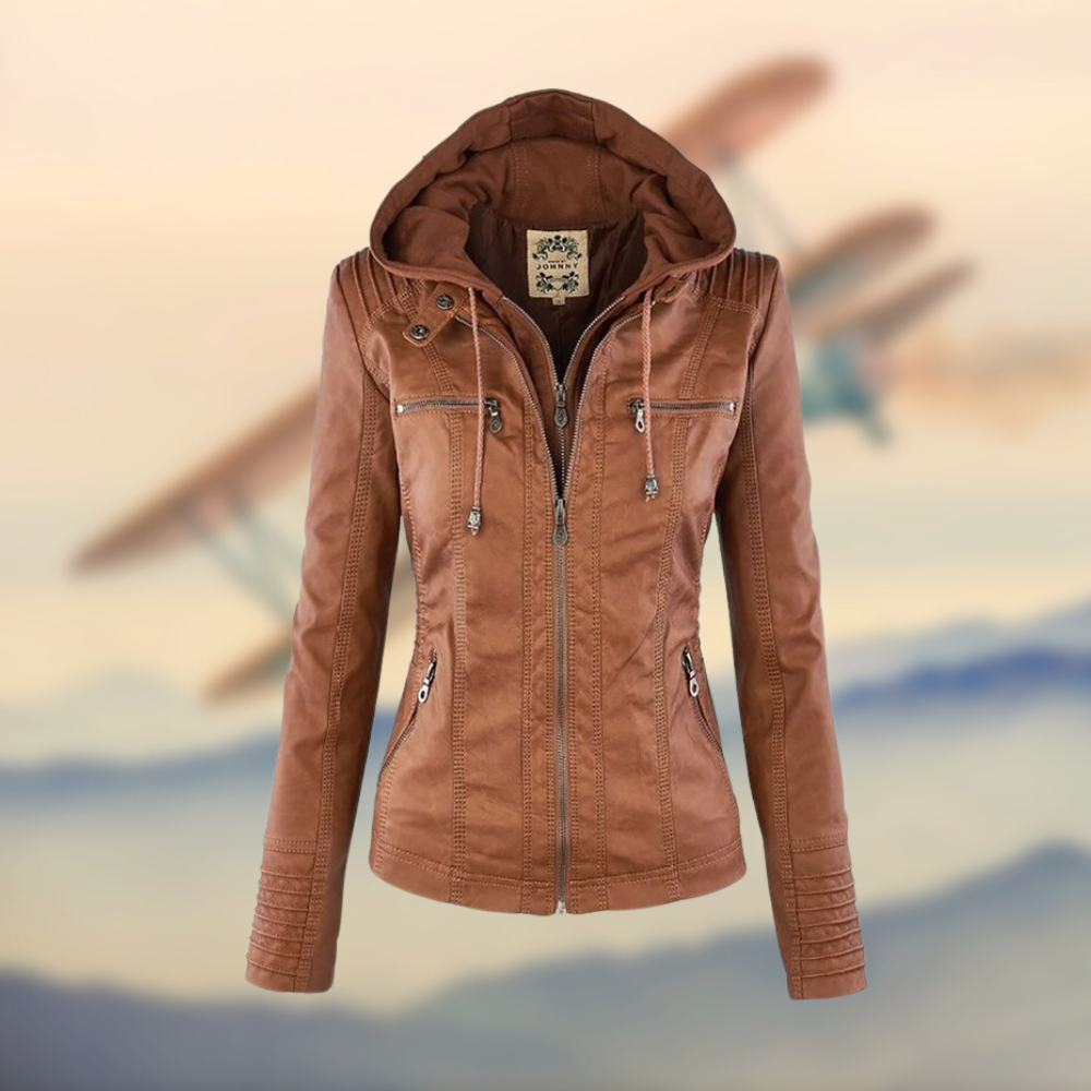 Lina™ | Handgefertigte italienische Lederjacke