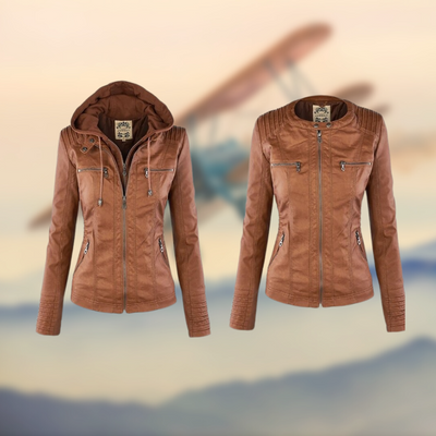 Lina™ | Handgefertigte italienische Lederjacke