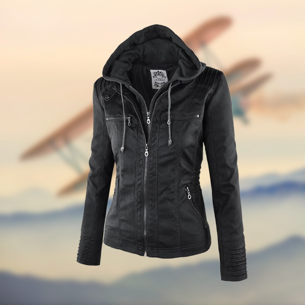 Lina™ | Handgefertigte italienische Lederjacke