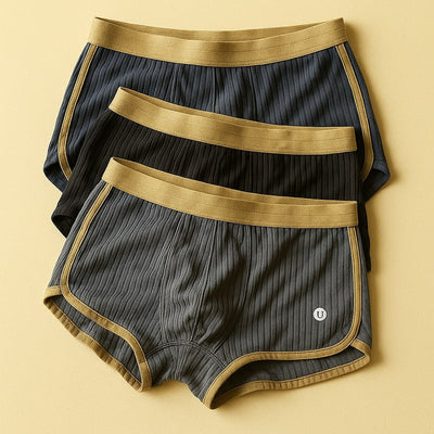 Nuvor™ | Coffret de 3 boxers en coton côtelé