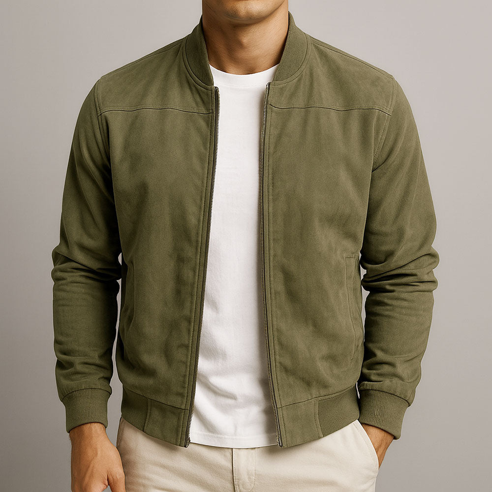 Klassisch Urbaner Suede-Jacke