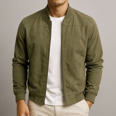 Klassisch Urbaner Suede-Jacke