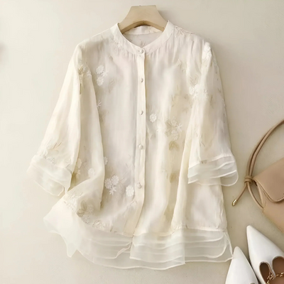 Mathilda | Baumwollbluse mit floralem Muster