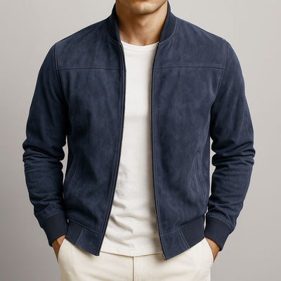Klassisch Urbaner Suede-Jacke