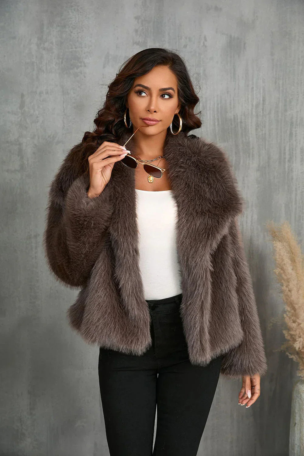 Jessica™ | Cozy Fur Coat Damen - Oversized Teddy Mantel