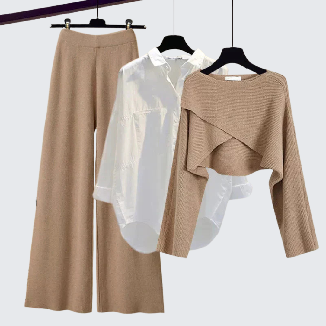 Karin | Bequemes langärmeliges dreiteiliges Set