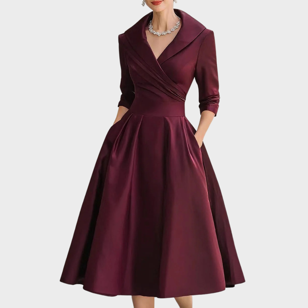 Klaudyna™ | Elegantes Midi Kleid Damen