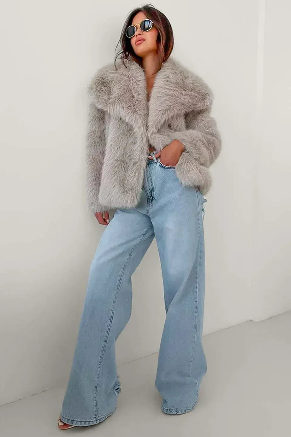 Jessica™ | Cozy Fur Coat Damen - Oversized Teddy Mantel