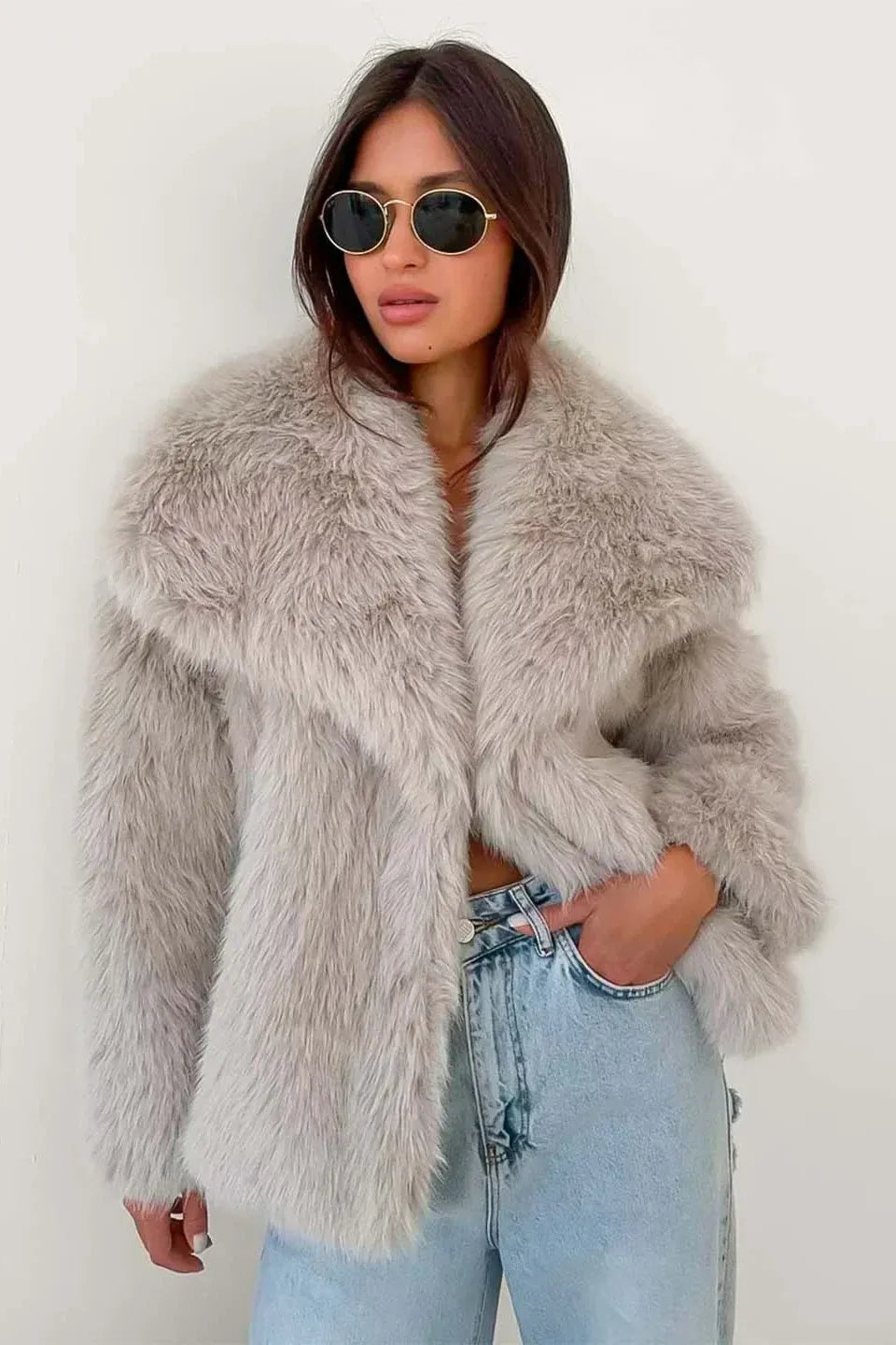 Jessica™ | Cozy Fur Coat Damen - Oversized Teddy Mantel