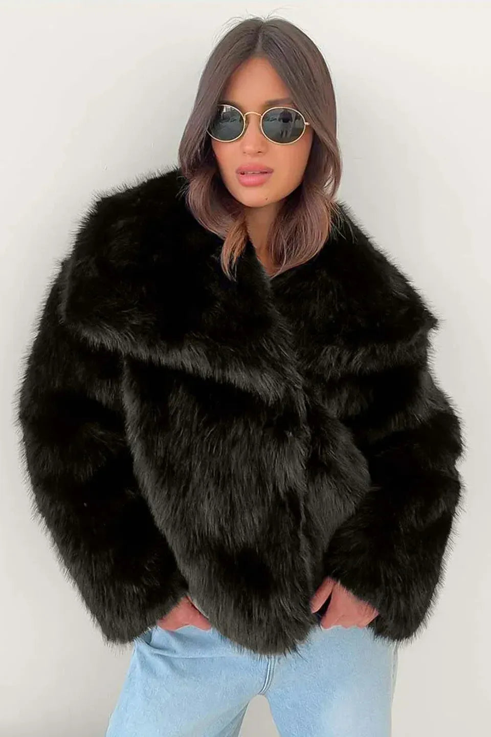 Jessica™ | Cozy Fur Coat Damen - Oversized Teddy Mantel