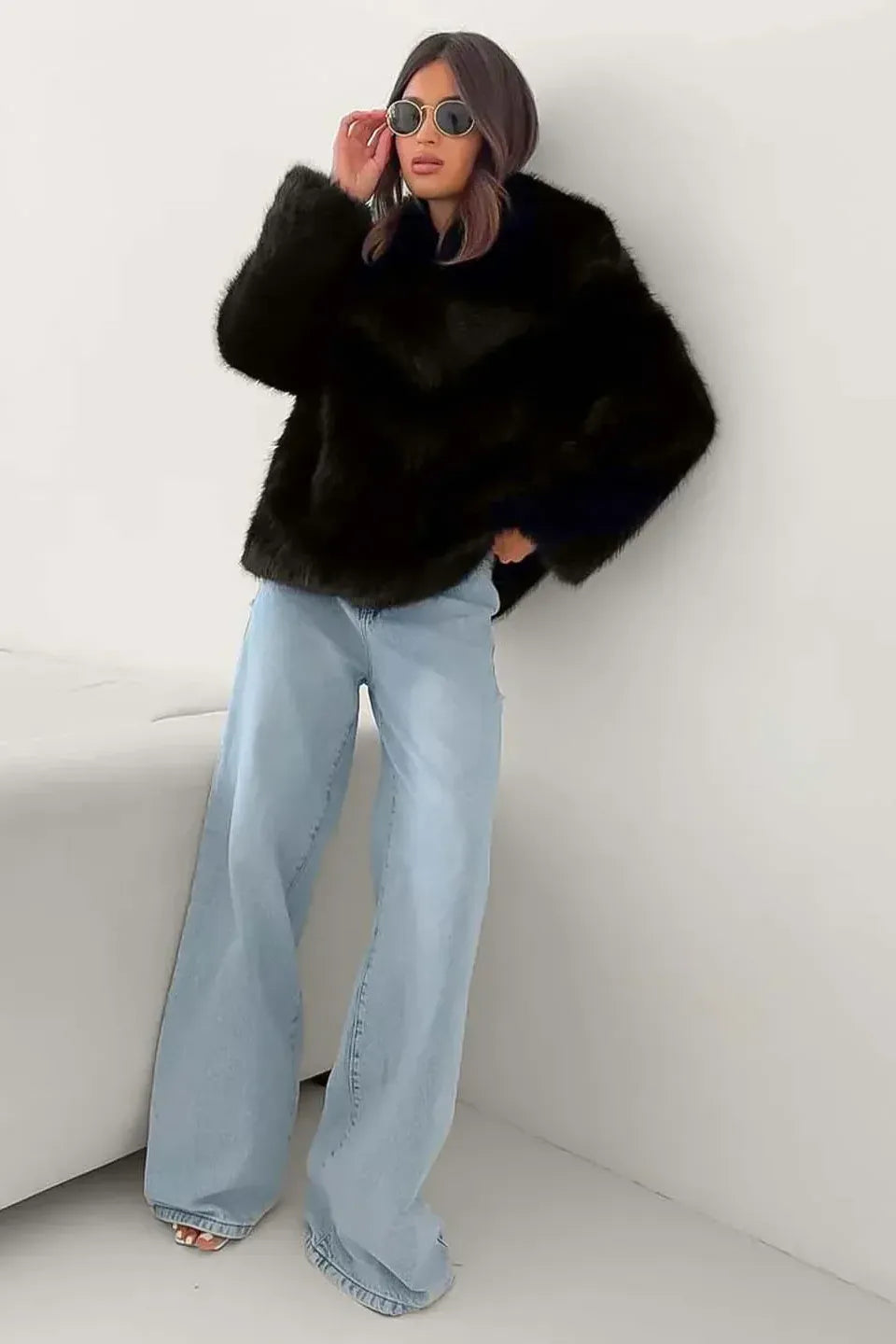 Jessica™ | Cozy Fur Coat Damen - Oversized Teddy Mantel