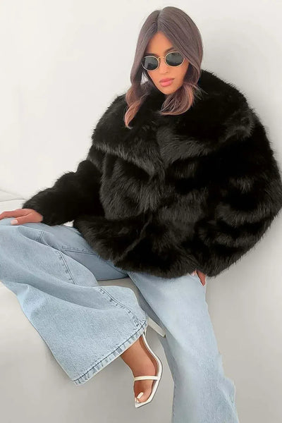 Jessica™ | Cozy Fur Coat Damen - Oversized Teddy Mantel
