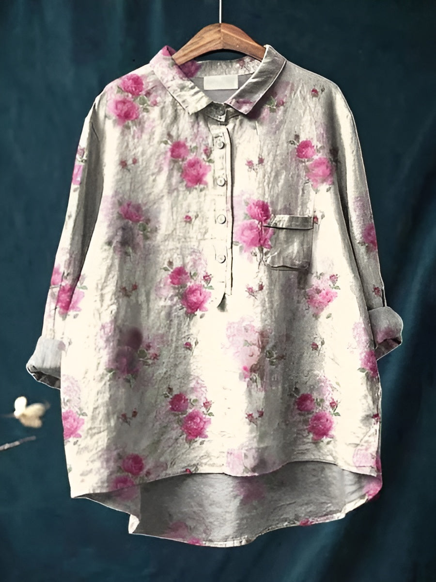 Lila™ - Bluse mit Blumendruck