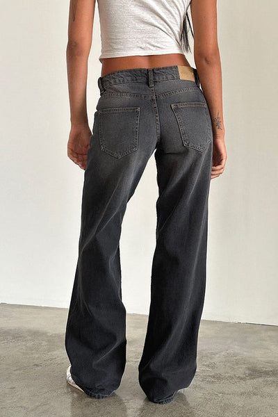 Macy™ Low Rise Wide Leg Jeans Damen