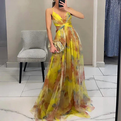 Giselle - Bezauberndes Maxikleid mit Blumenmuster