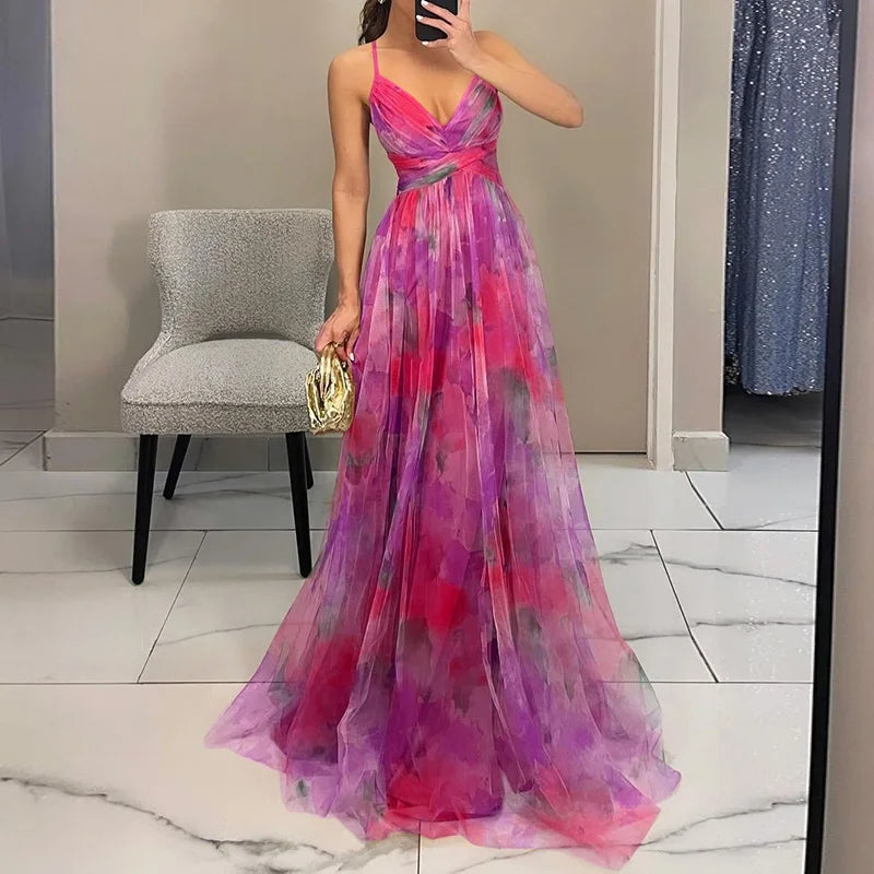 Giselle - Bezauberndes Maxikleid mit Blumenmuster