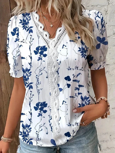 Verena | Top mit Blumendruck