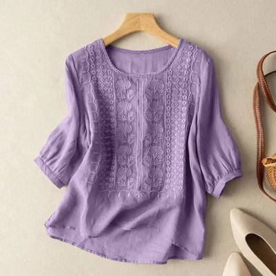 Florentine | Bestickte Boho-Bluse