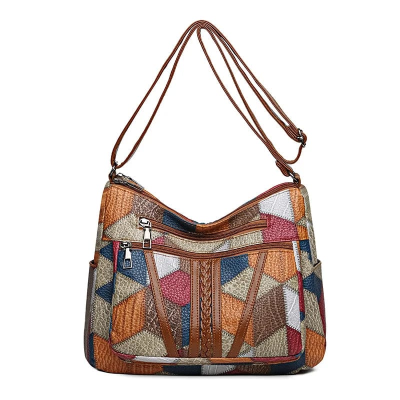 Mosaica™ | Handtasche aus Echtleder mit Patchwork-Design