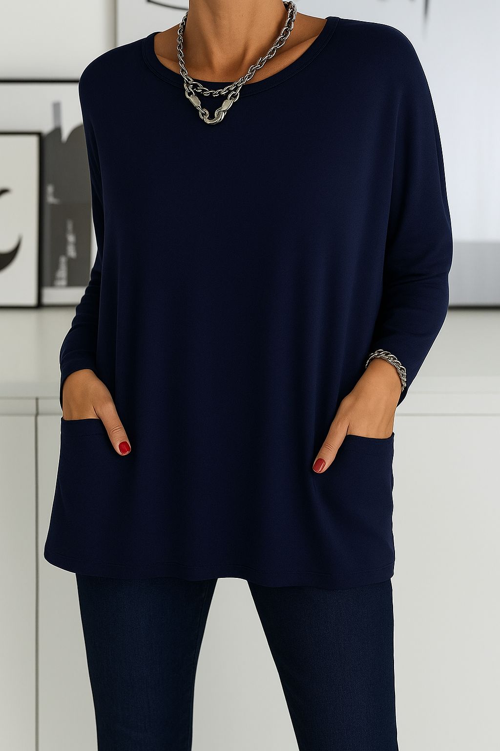 Aurelia™ | Langes Damen Shirt Oversized