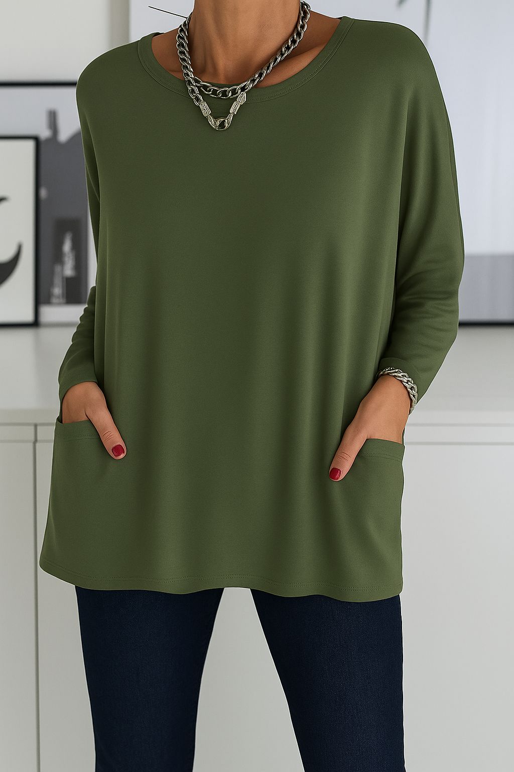 Aurelia™ | Langes Damen Shirt Oversized