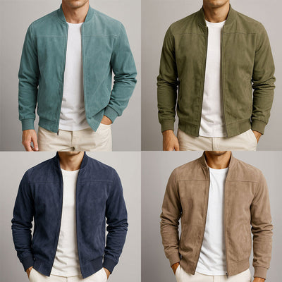 Klassisch Urbaner Suede-Jacke