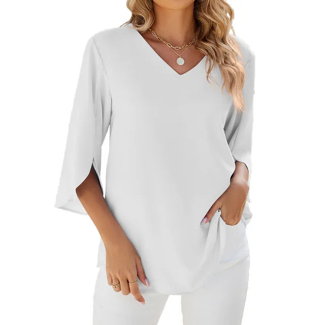 Anna | V-Ausschnitt Bluse