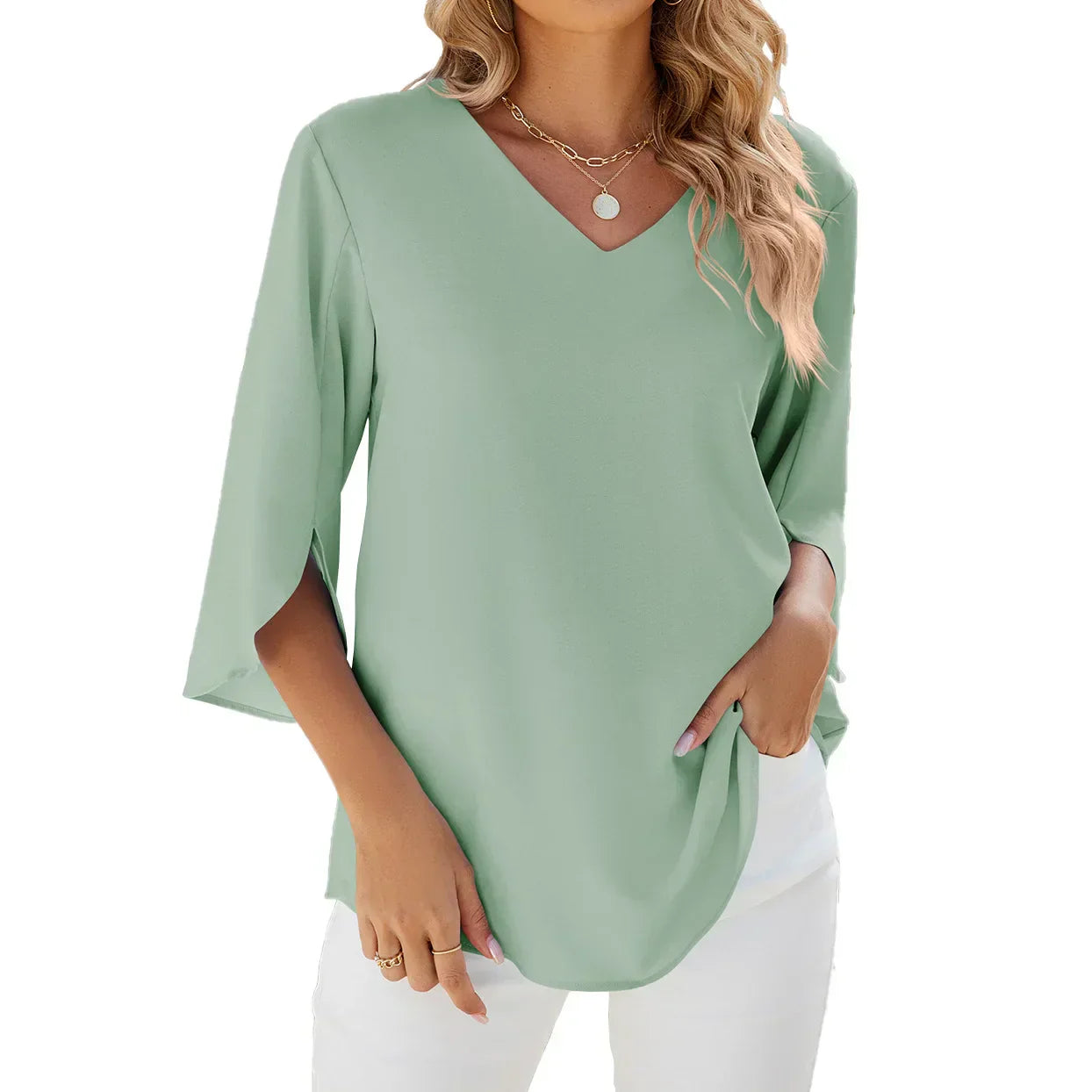 Anna | V-Ausschnitt Bluse