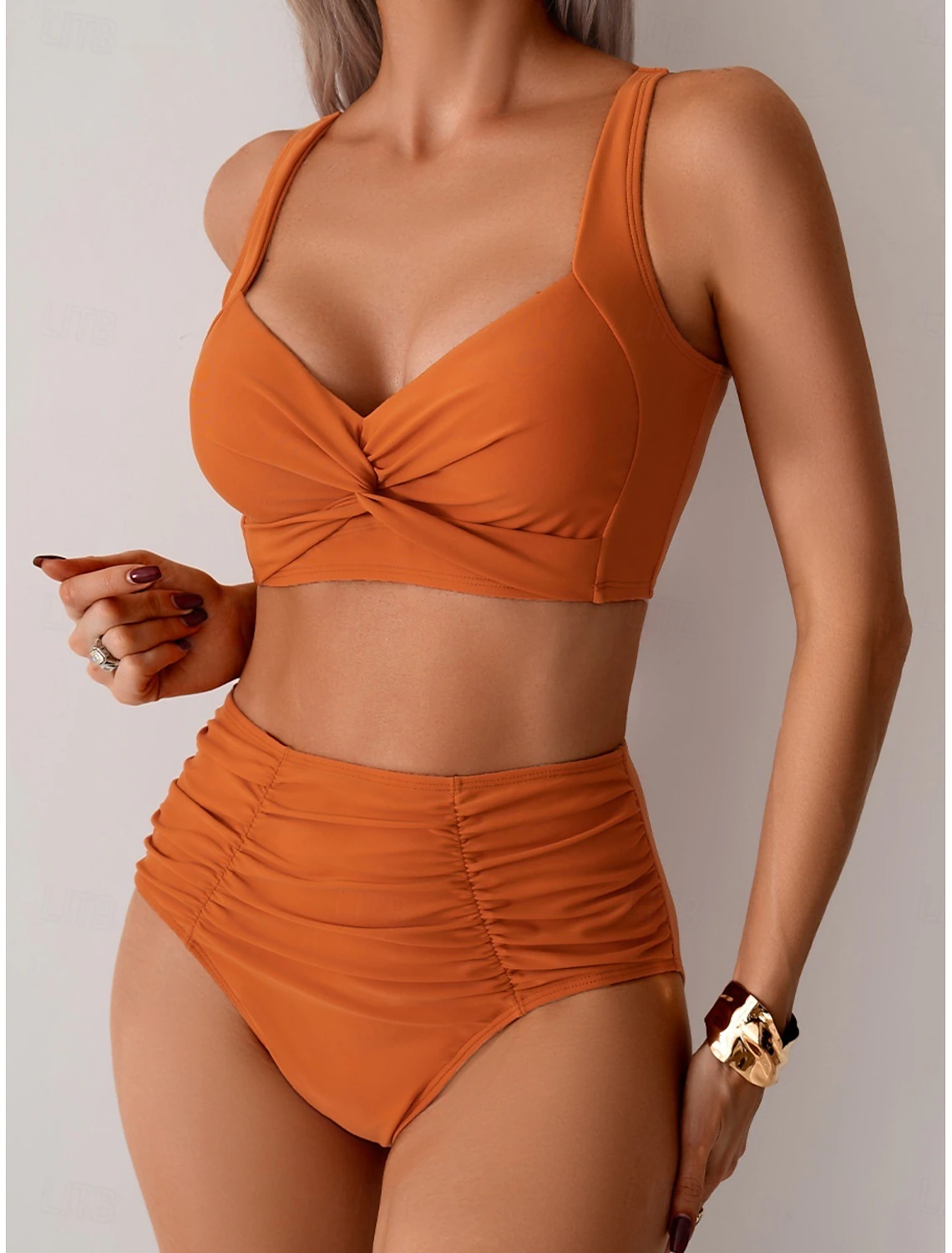 NICOLE | Bikini mit gerafftem Stoff