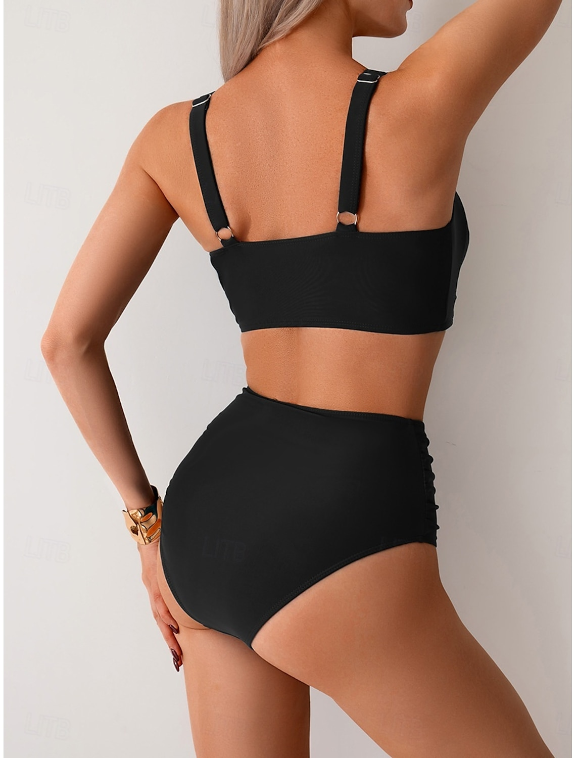 NICOLE | Bikini mit gerafftem Stoff