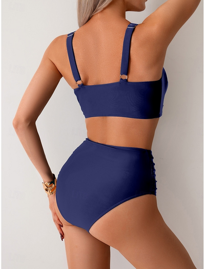 NICOLE | Bikini mit gerafftem Stoff