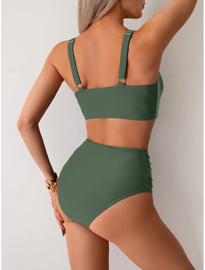 NICOLE | Bikini mit gerafftem Stoff