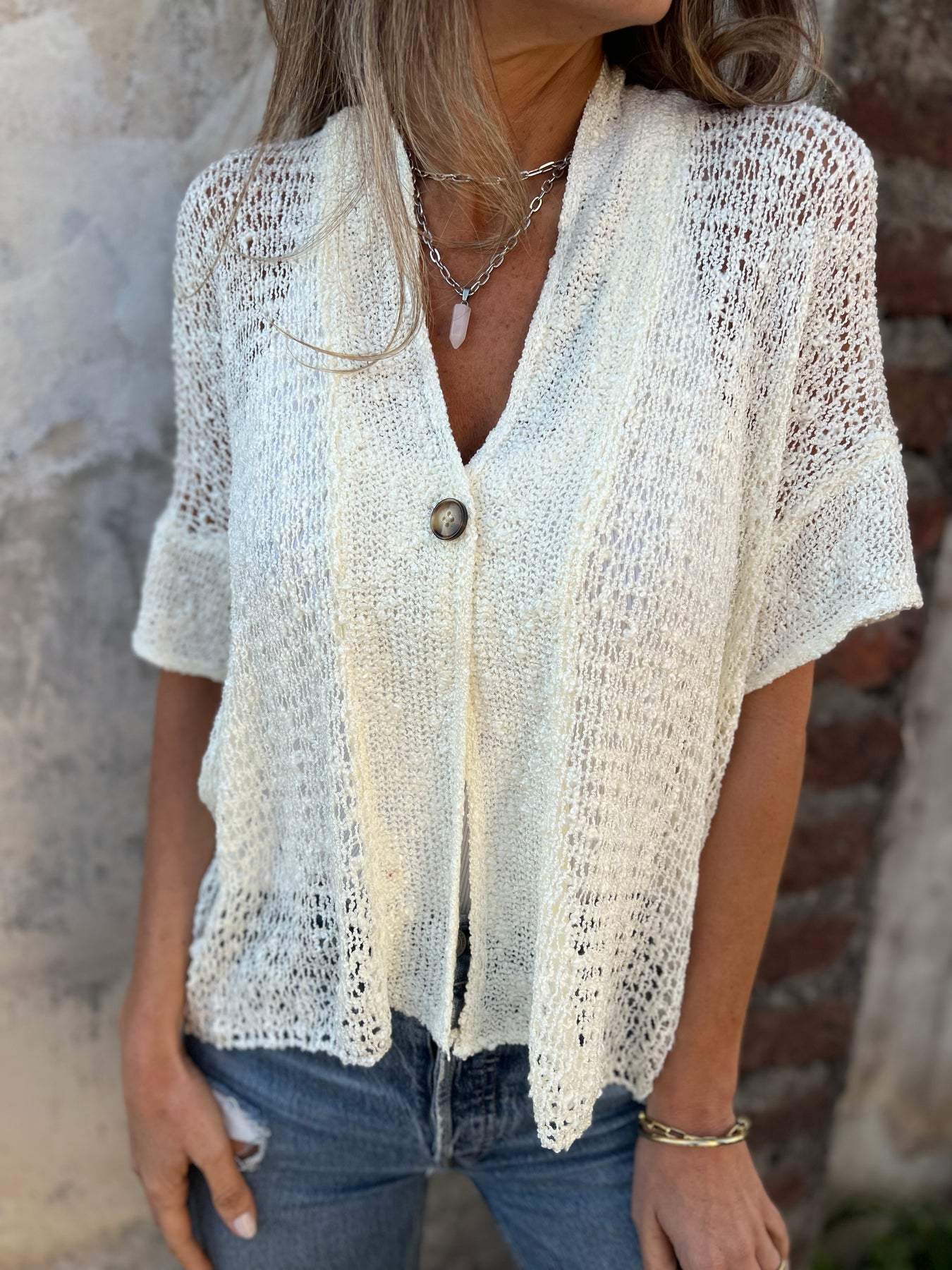 Ivonie | Elegantes strukturiertes Top